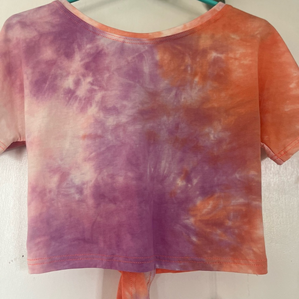 *NWT*Boutique Brand Tie-Dye Crop Top - Purple and Orange